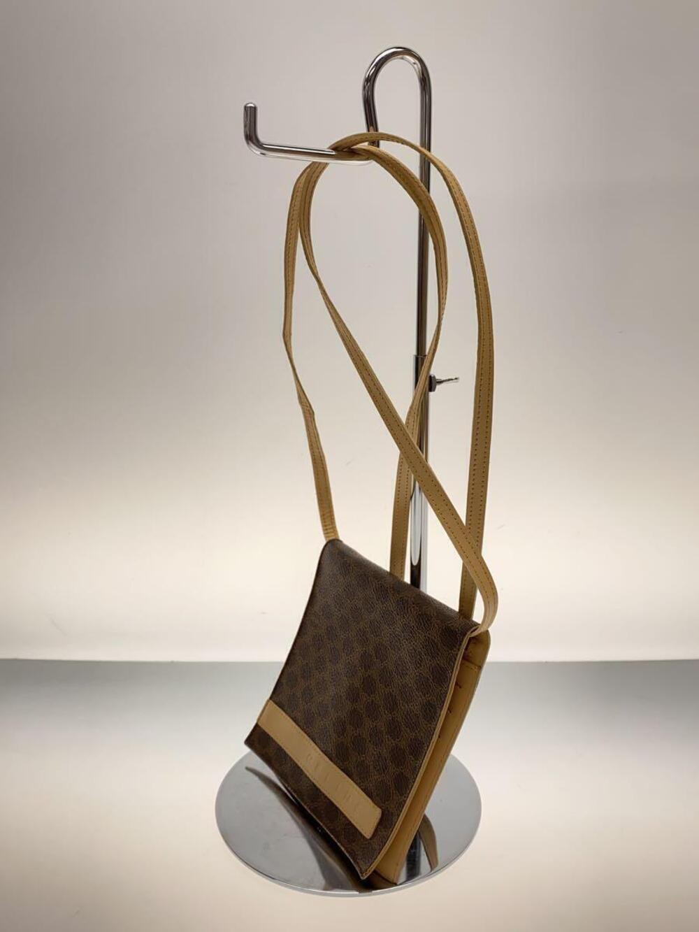 Celine Macadam brown bag canvas shoulder Brown